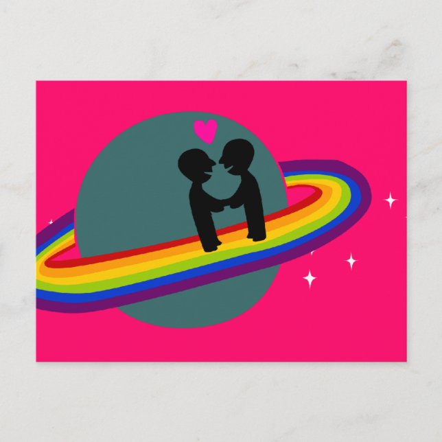Rainbow Planet Postcard (Front)