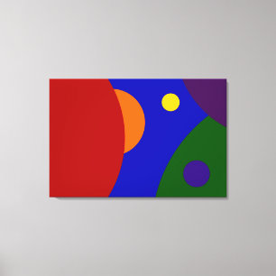 Rainbow Planets Canvas Print
