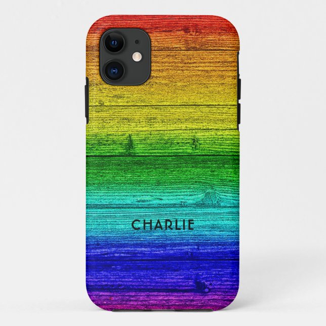 Rainbow Planks custom name phone cases (Back)