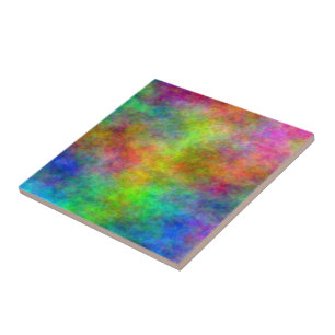 Rainbow Plasma Ceramic Tile