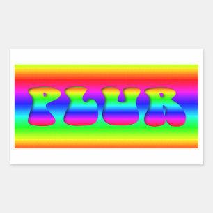 Rainbow PLUR Sticker