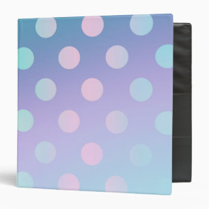 Rainbow Polka Dot Abstract Blur Magical Design Binder