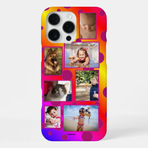 Rainbow Polka Dot Multi-photo Phone Case  HAMbWG