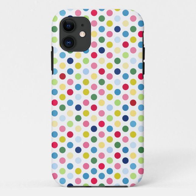 Rainbow polka dots Case-Mate iPhone case (Back)