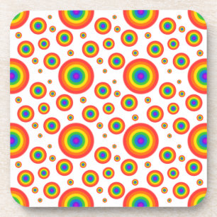 Rainbow Polka Dots Coaster