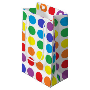 Rainbow Polka Dots Gift Bag