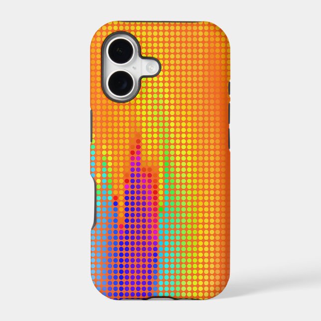 Rainbow Polka Dots Modern Pattern (Back)
