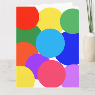 Rainbow Polka Dots Notecard
