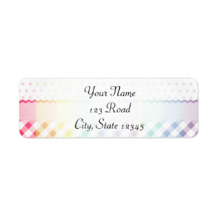 Rainbow Polkadots Checks and Stripes with Monogram