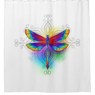 Rainbow Polygonal Dragonfly