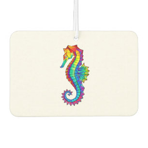 Rainbow Polygonal Seahorse Air Freshener