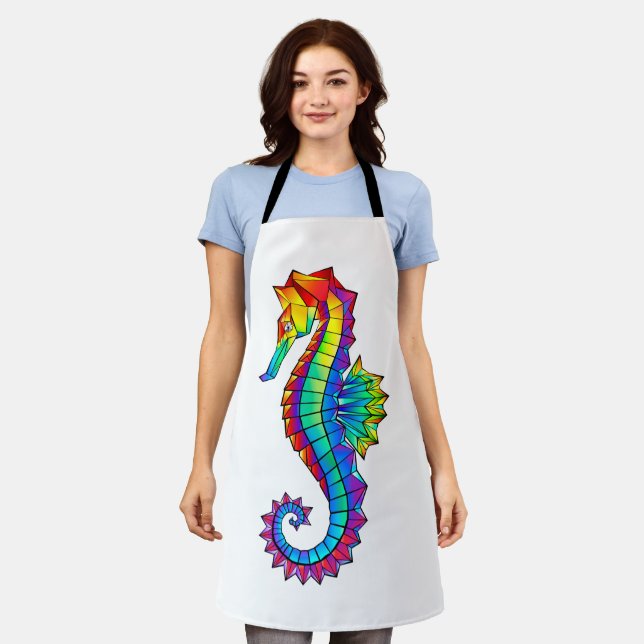 Rainbow Polygonal Seahorse Apron (Worn)
