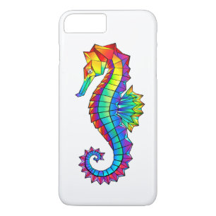 Rainbow Polygonal Seahorse Case-Mate iPhone Case