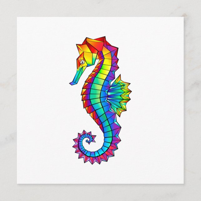 Rainbow Polygonal Seahorse Program (Front)