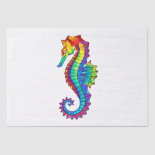 Rainbow Polygonal Seahorse Tissue Paper