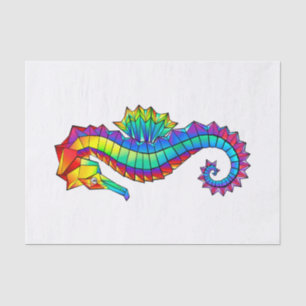 Rainbow Polygonal Seahorse Tissue Paper