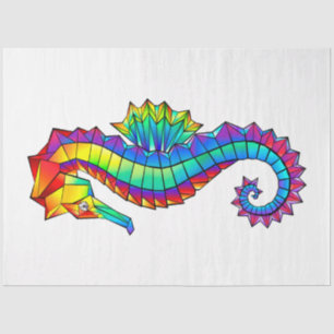 Rainbow Polygonal Seahorse Tissue Paper