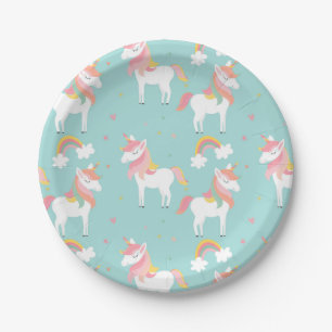 Rainbow Pony Paper Plate