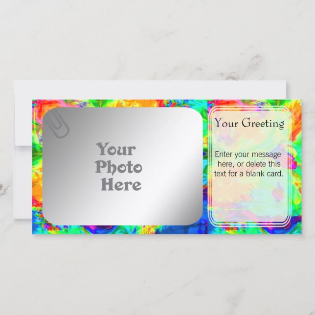 Rainbow Pool PhotoCard Template (Front)