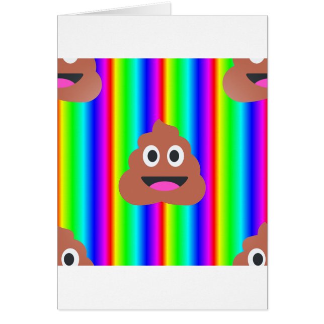 rainbow poop emoji (Front)