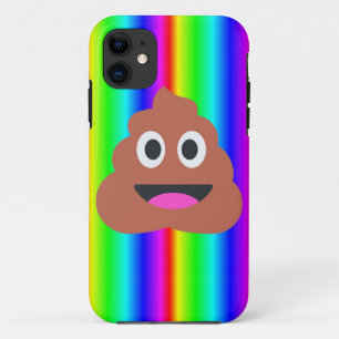 rainbow poop emoji iPhone 11 case