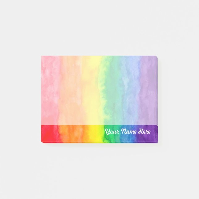 Rainbow Post it Note (Front)