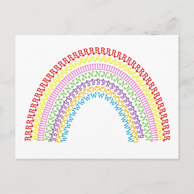 rainbow postcard (Front)