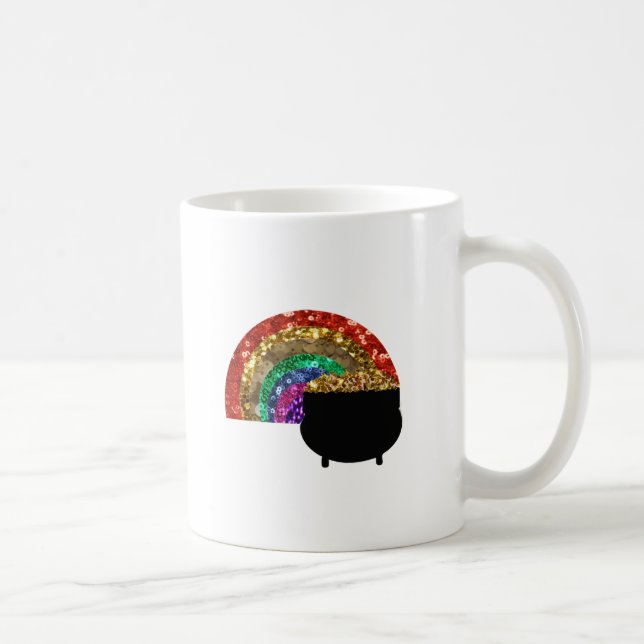 rainbow pot o' gold coffee mug (Right)