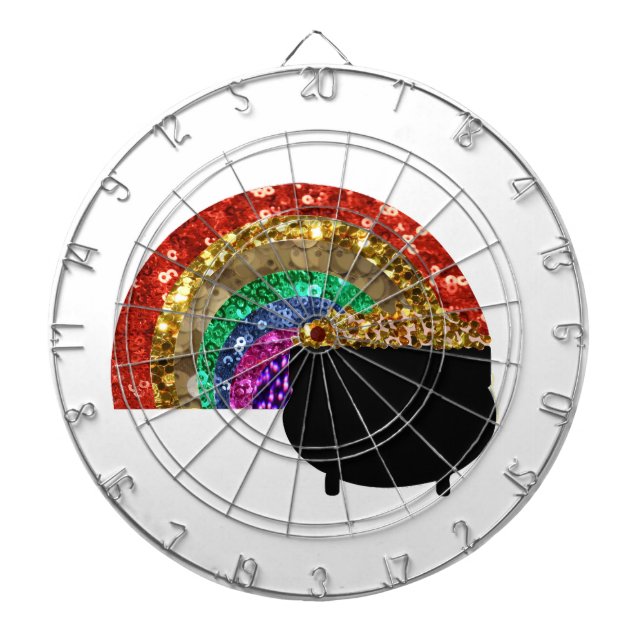 rainbow pot o' gold dartboard (Front)