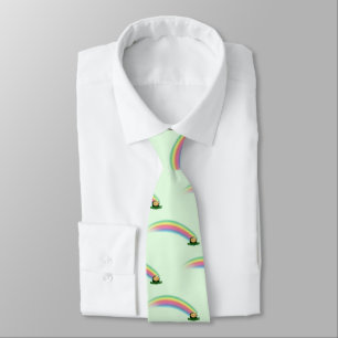 Rainbow Pot of Gold St. Patrick's Day Tie