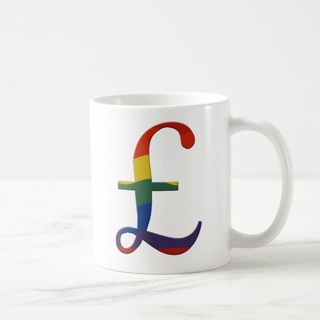 Rainbow pound coffee mug (Right)