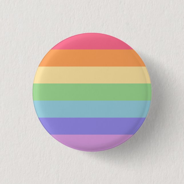 Rainbow Pride 1 Inch Round Button (Front)