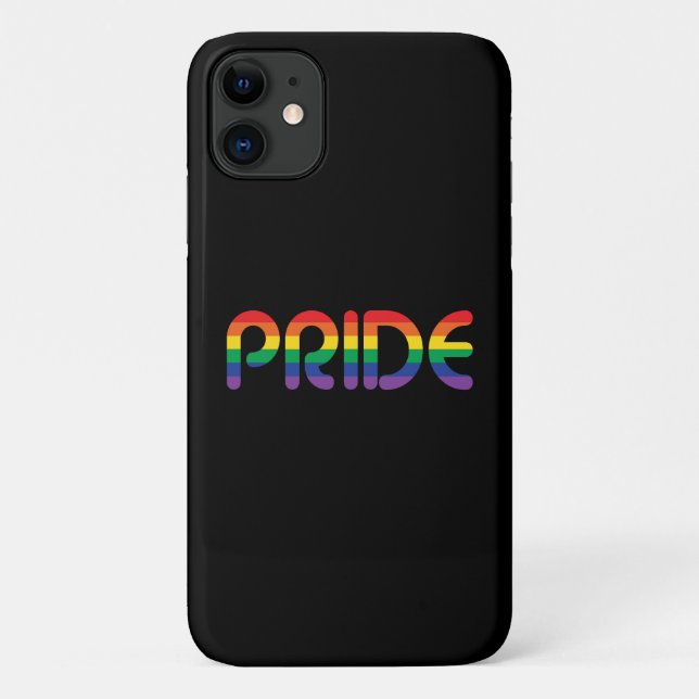 Rainbow Pride Balloon Letters Case-Mate iPhone Case (Back)