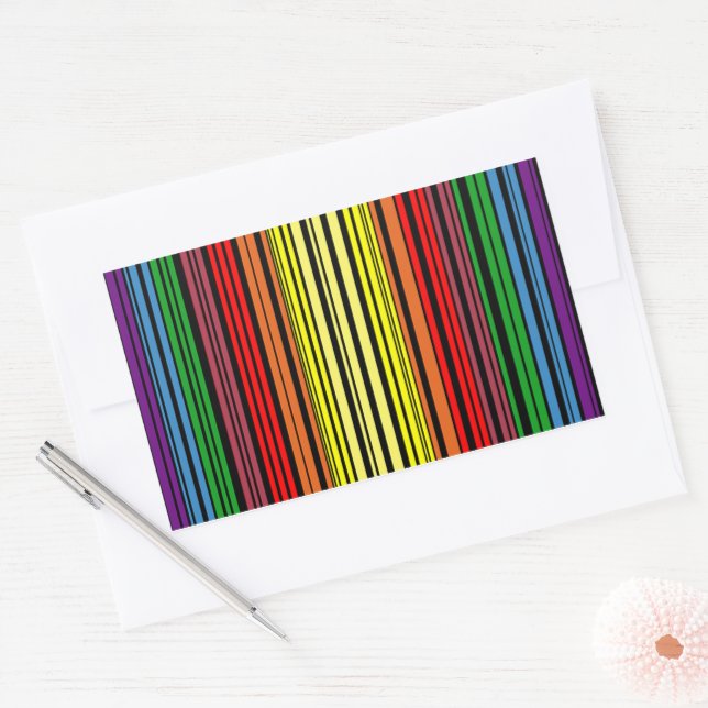 Rainbow pride bar code sticker (Envelope)