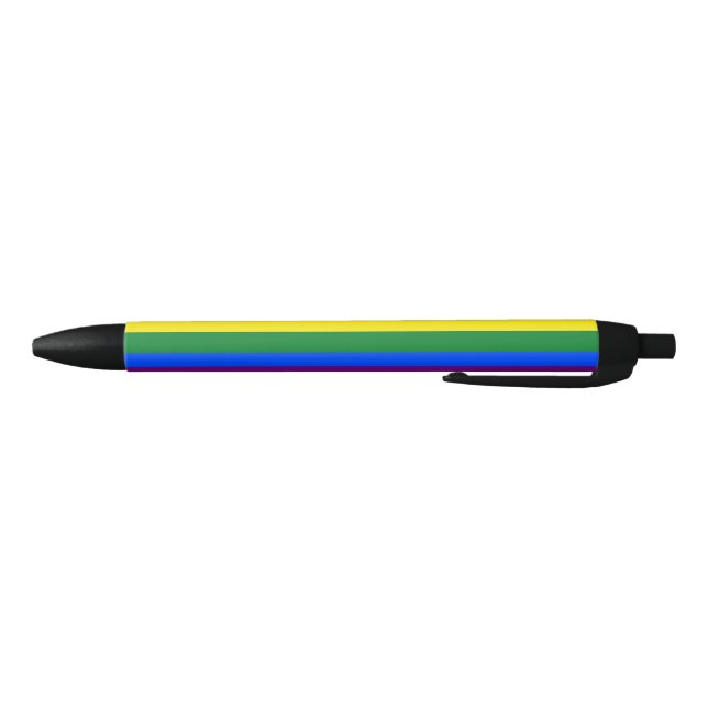 Rainbow Pride Black Ink Pen (Bottom)