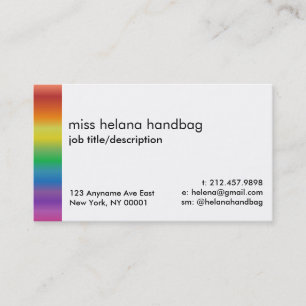 Rainbow Pride Business Card Design Template