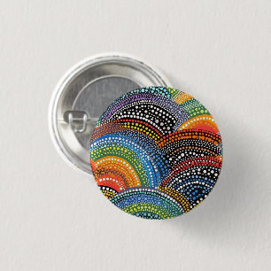 Rainbow pride button