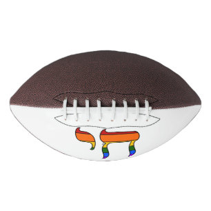 Rainbow Pride Chai Flag  Football