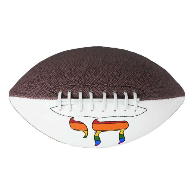Rainbow Pride Chai Flag  Football (Front)