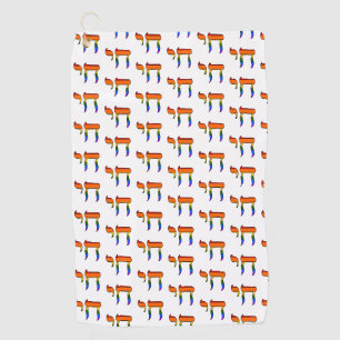 Rainbow Pride Chai Flag Golf Towel