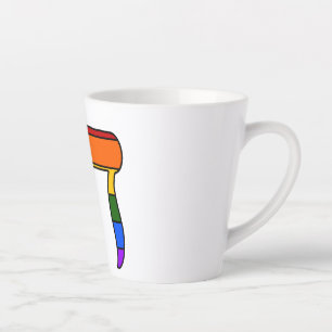 Rainbow Pride Chai Flag Latte Mug