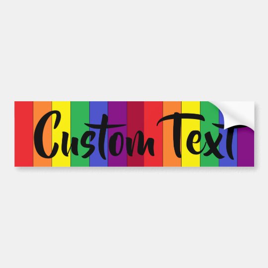 rainbow gay pride bumper sticker