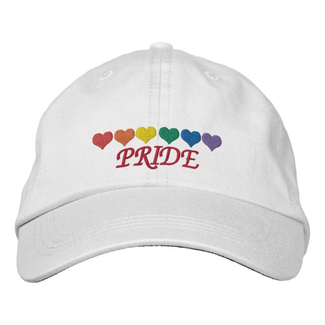 Rainbow Pride Embroidered Hat (Front)
