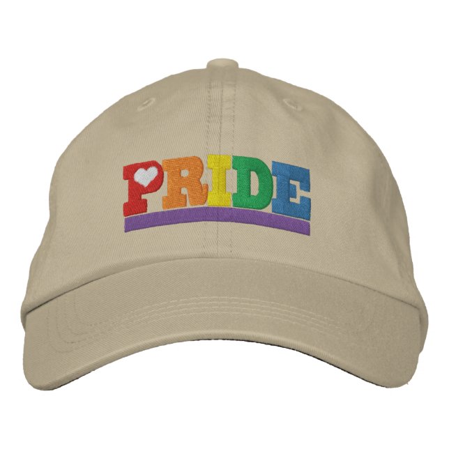Rainbow Pride Embroidered Hat (Front)