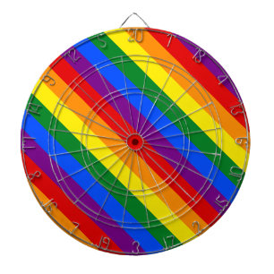 Rainbow Pride Equal Rights Diversity Inclusion Dartboard