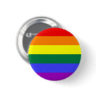 Rainbow Pride Flag Button