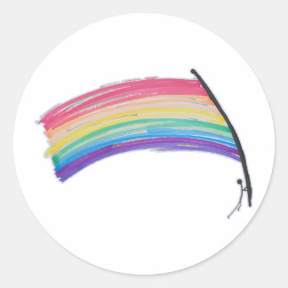 Rainbow Pride Flag Classic Round Sticker