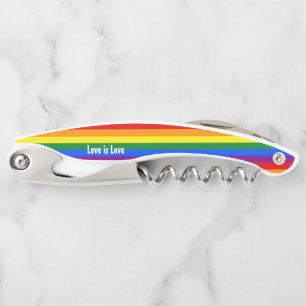 Rainbow Pride Flag Corkscrew