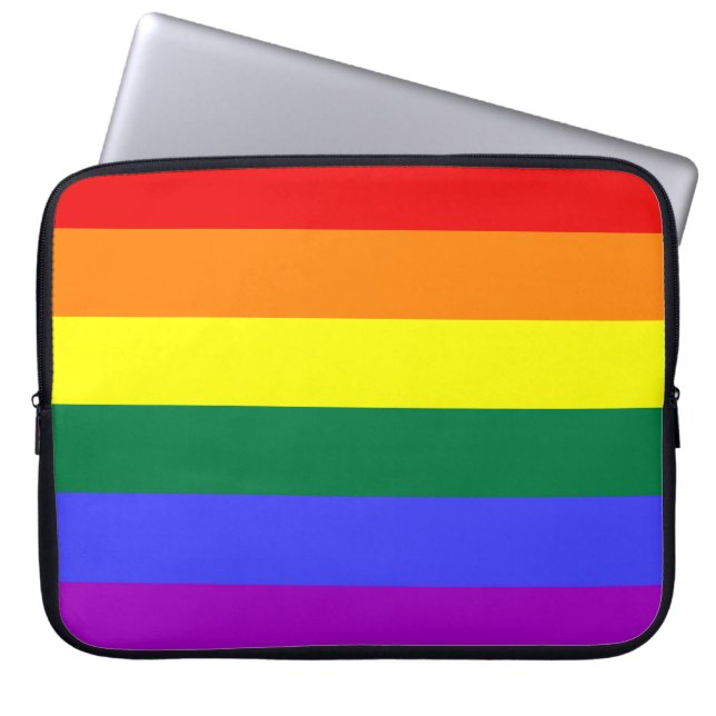 Rainbow Pride Flag Electronics Sleeve (Front)