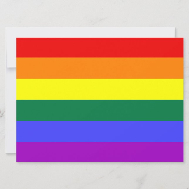 Rainbow Pride Flag Invitation (Front)